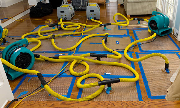 Professional Burst Pipe Water Damage technician working in Grove City, OH